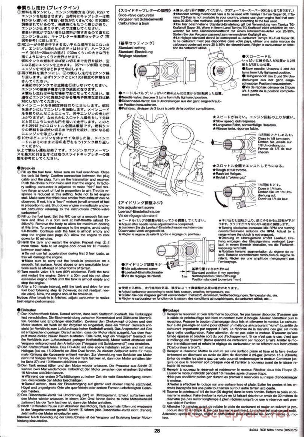 Tamiya - Nitro Force - NDF-01 Chassis - Manual - Page 28