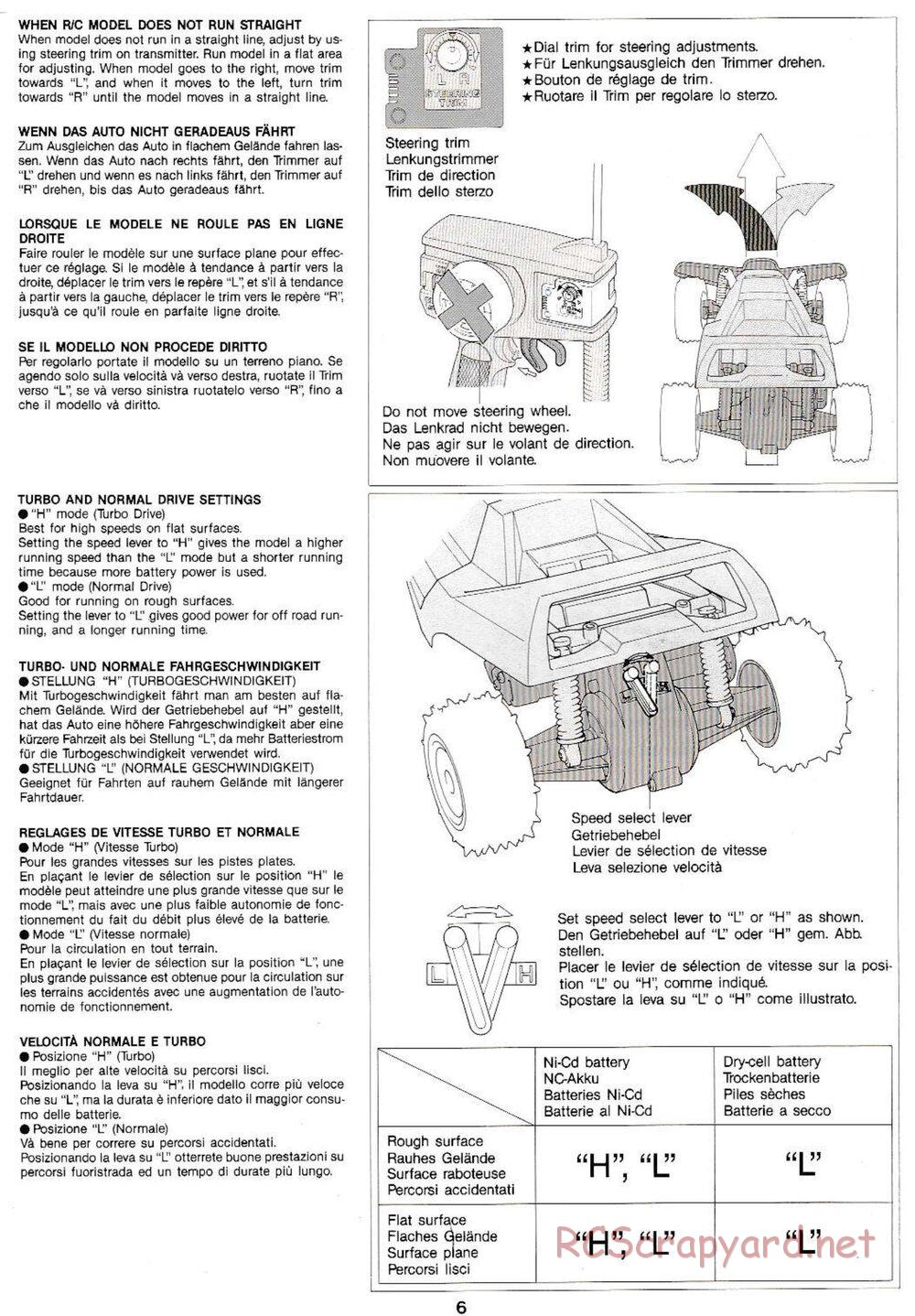Tamiya - Super Sabre QD Chassis - Manual - Page 6