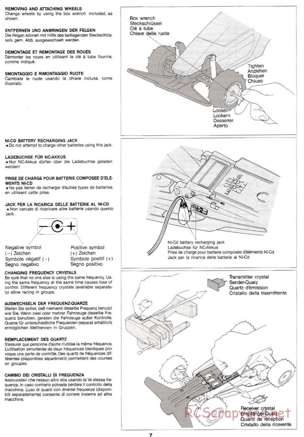 Tamiya - Super Sabre QD Chassis - Manual - Page 7