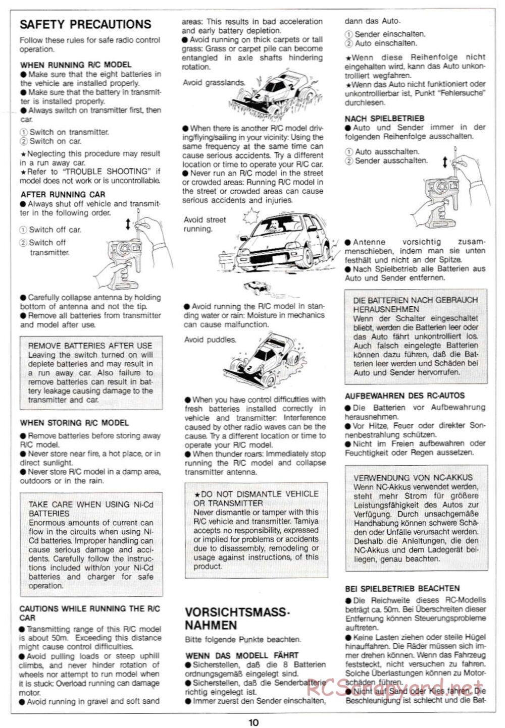 Tamiya - Super Sabre QD Chassis - Manual - Page 10