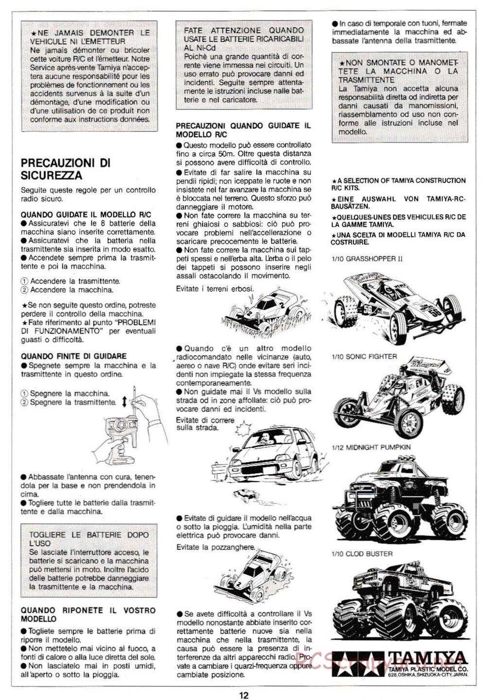 Tamiya - Super Sabre QD Chassis - Manual - Page 12