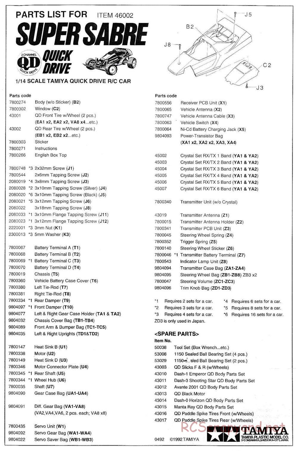 Tamiya - Super Sabre QD Chassis - Manual - Page 13