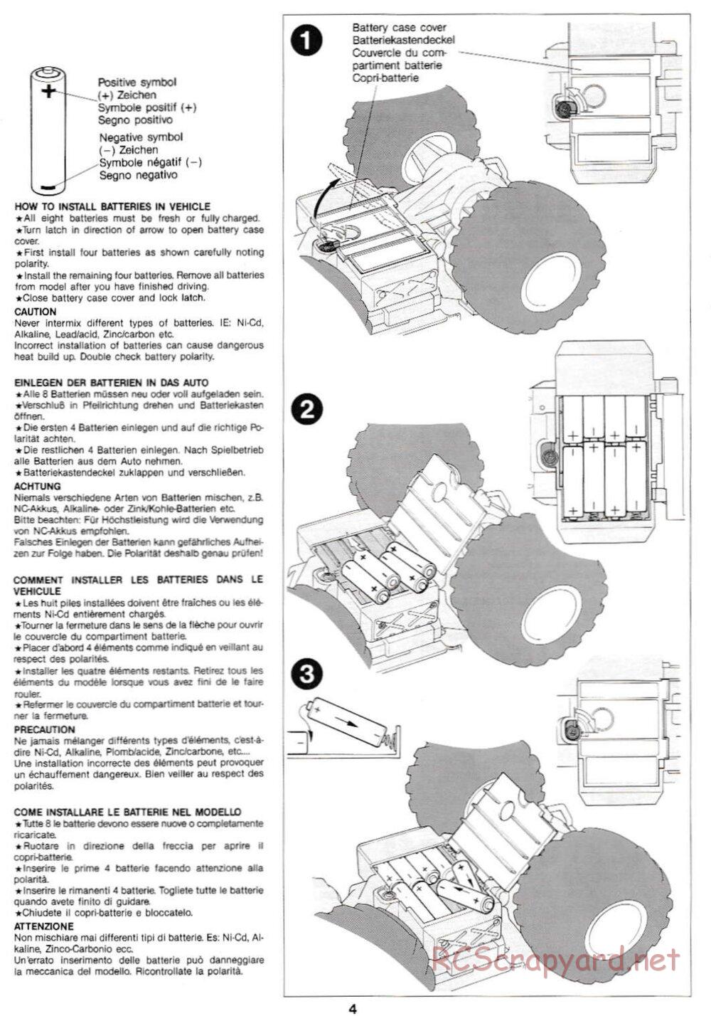 Tamiya - Midnight Pumpkin QD Chassis - Manual - Page 4