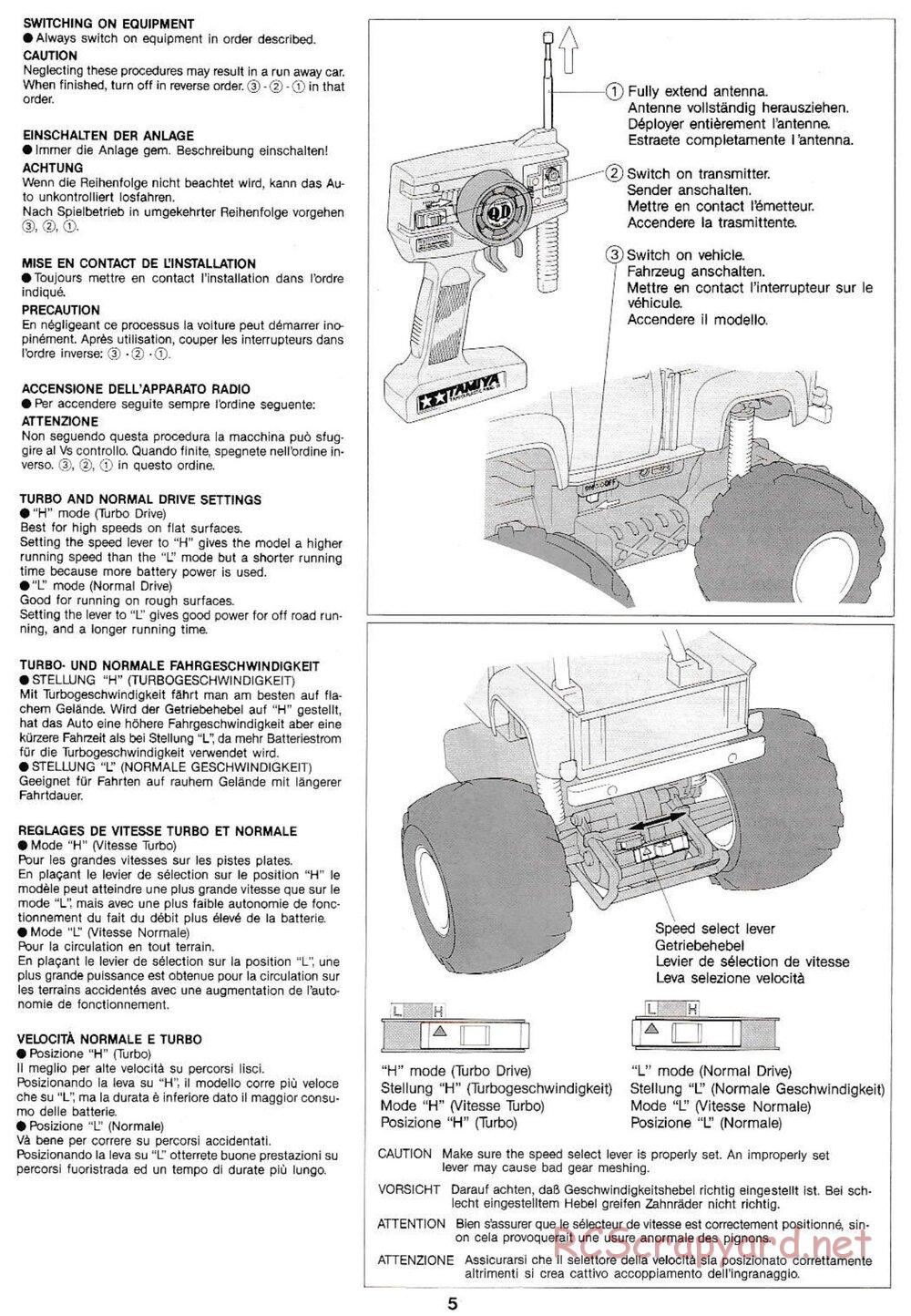Tamiya - Midnight Pumpkin QD Chassis - Manual - Page 5