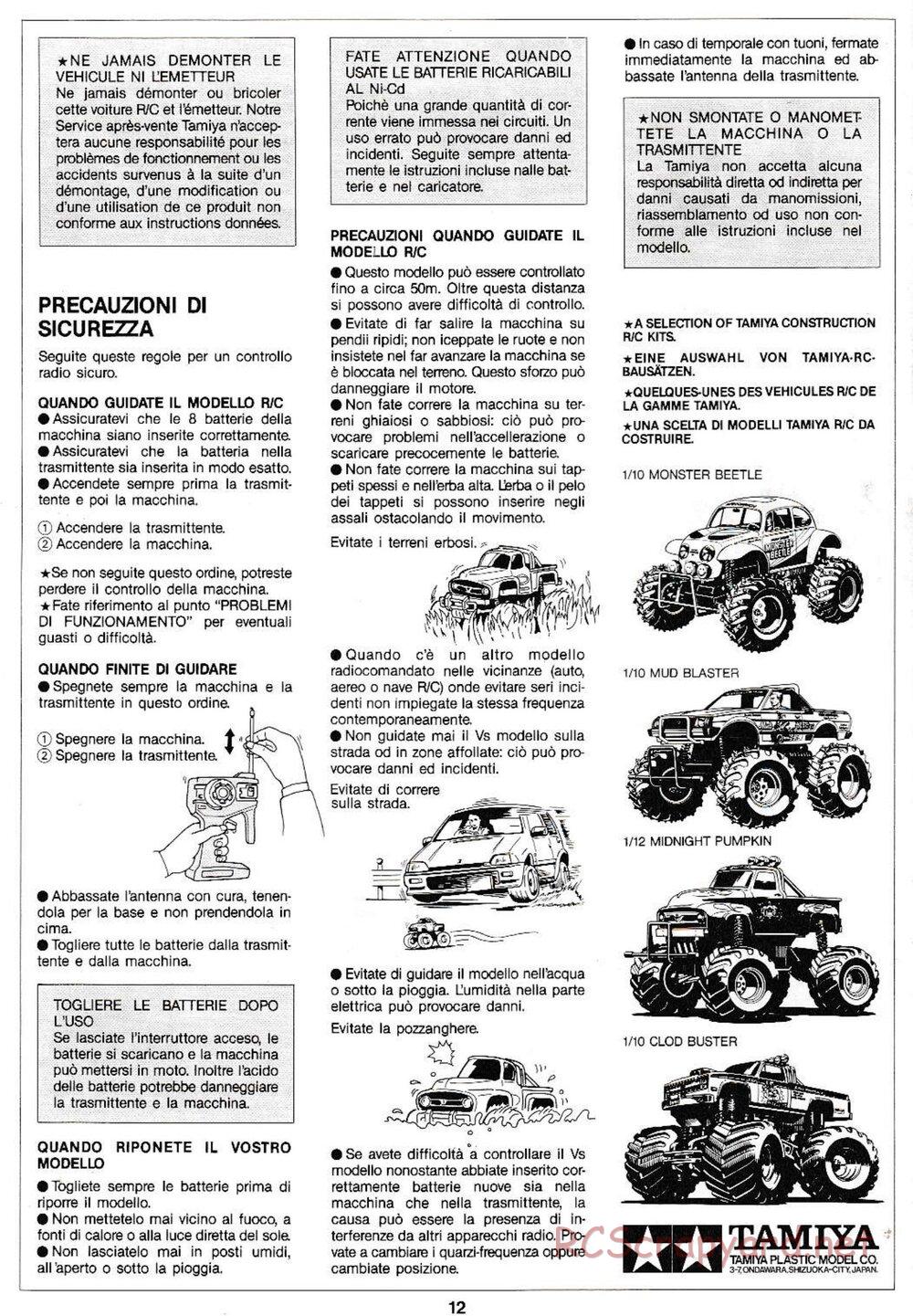 Tamiya - Midnight Pumpkin QD Chassis - Manual - Page 12