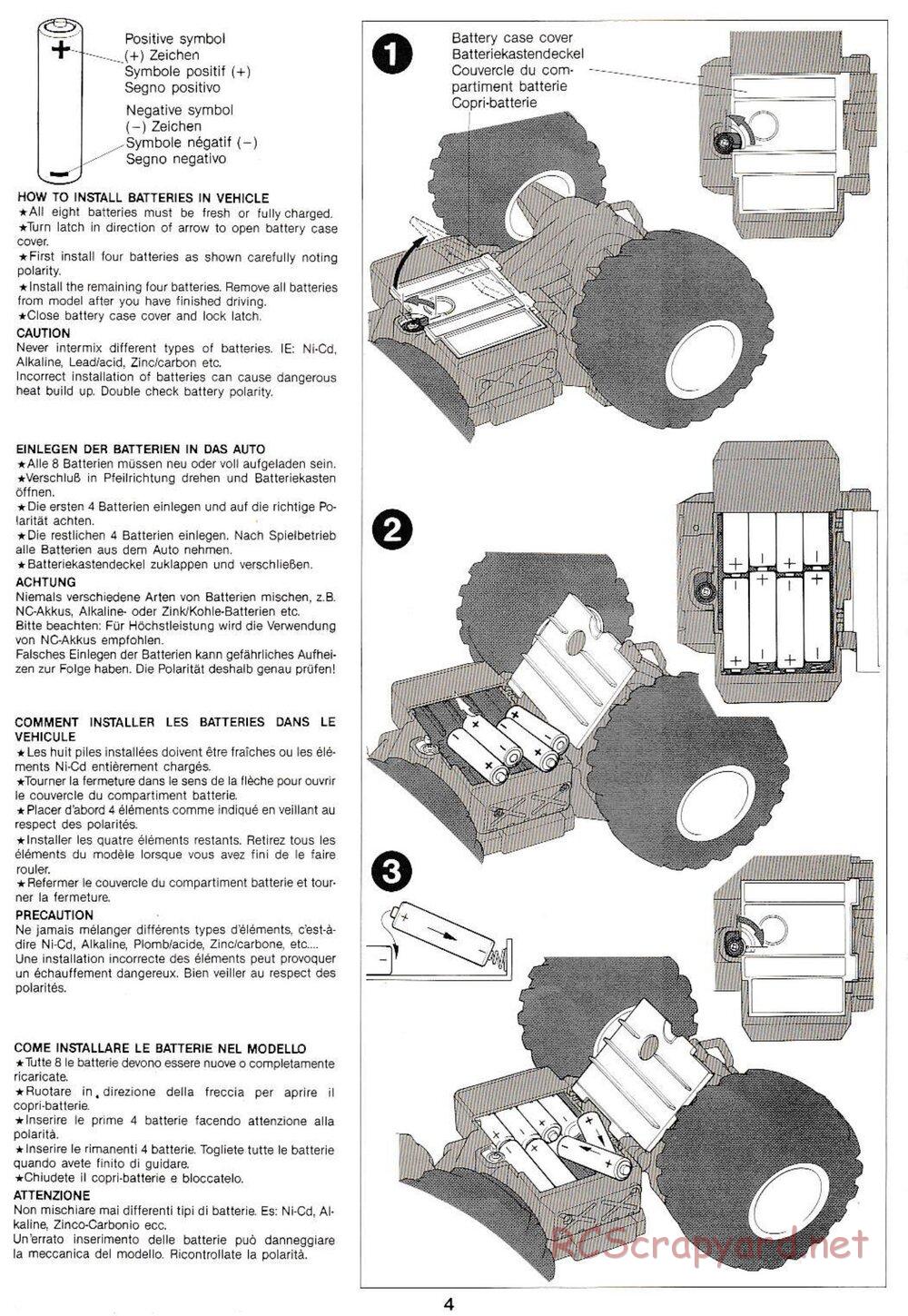 Tamiya - Monster Beetle QD Chassis - Manual - Page 4