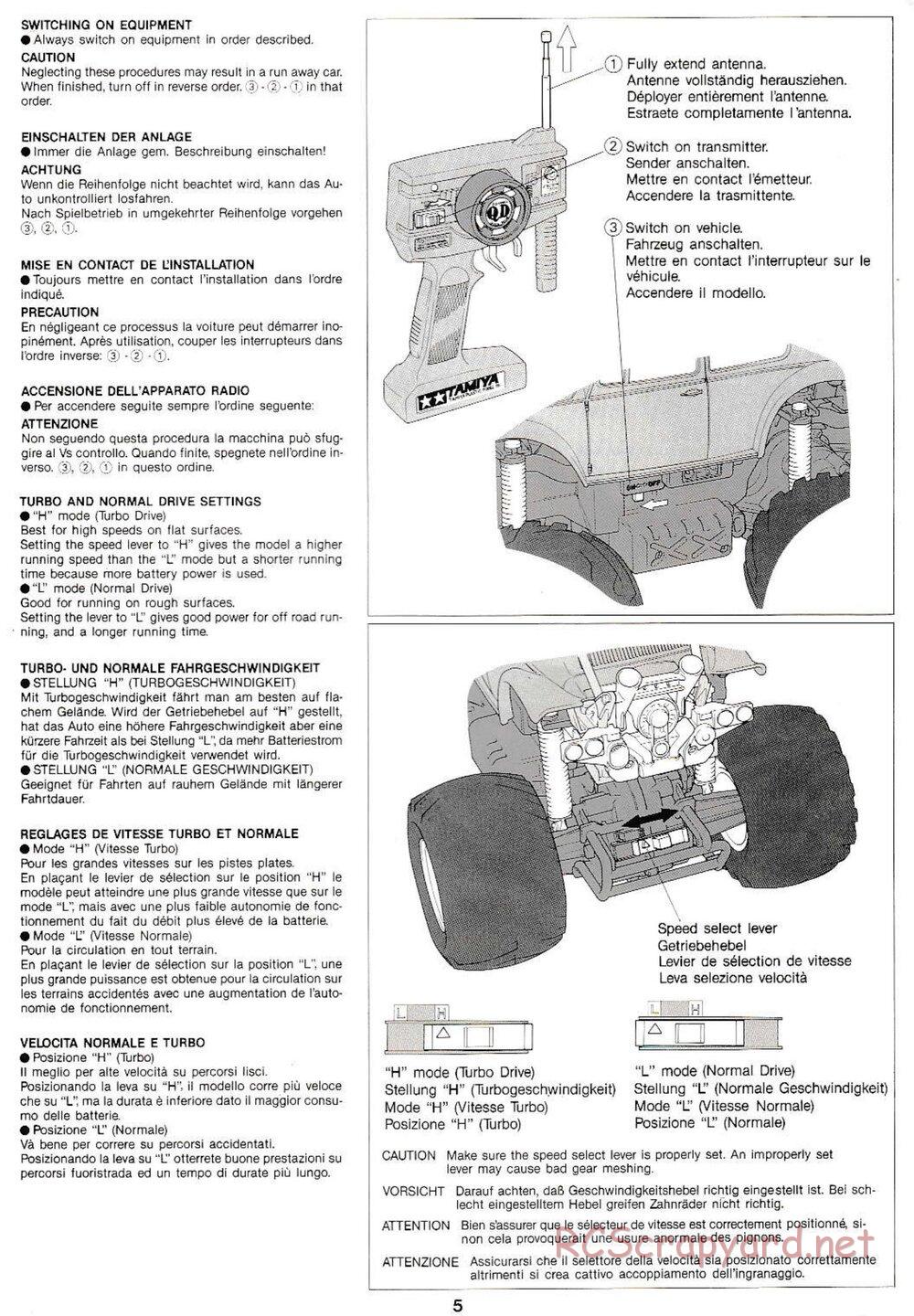 Tamiya - Monster Beetle QD Chassis - Manual - Page 5