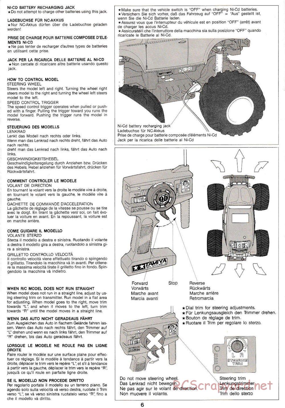 Tamiya - Monster Beetle QD Chassis - Manual - Page 6