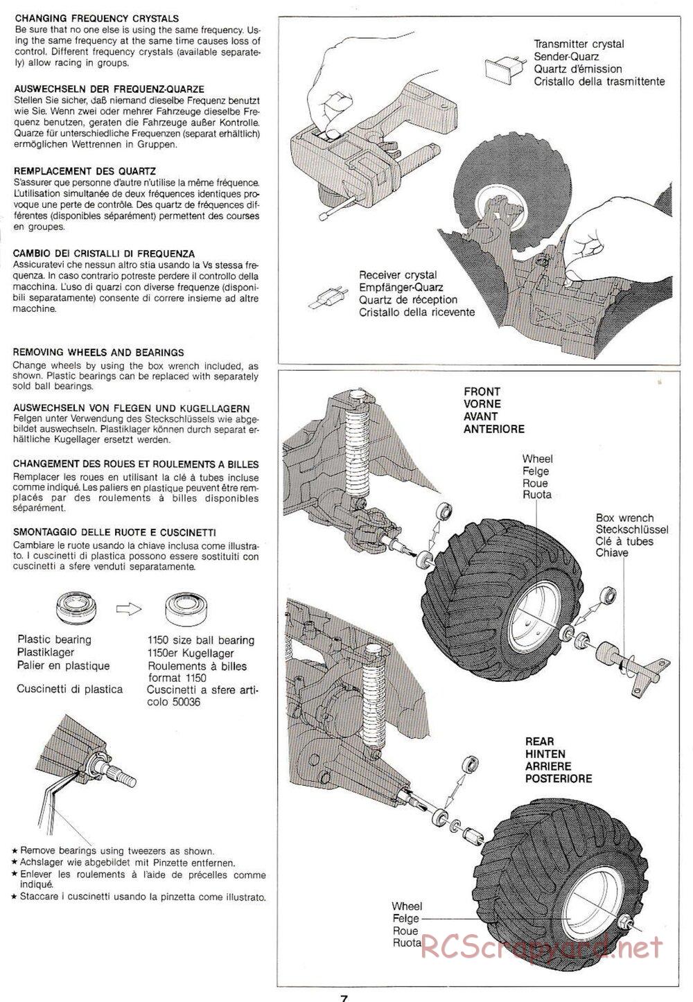 Tamiya - Monster Beetle QD Chassis - Manual - Page 7
