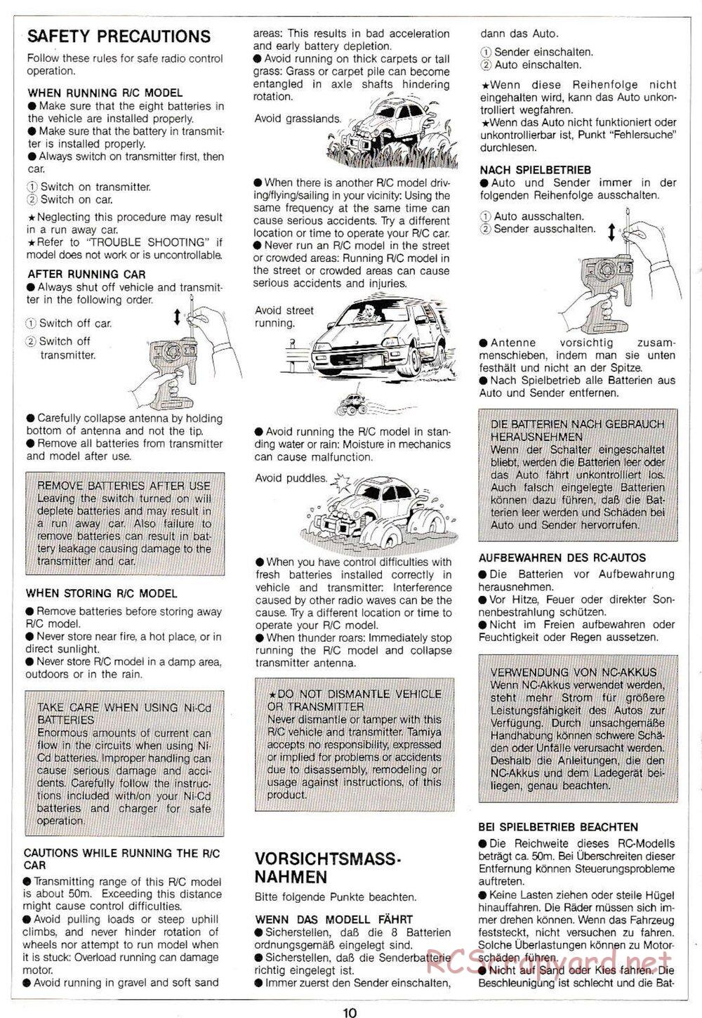 Tamiya - Monster Beetle QD Chassis - Manual - Page 10