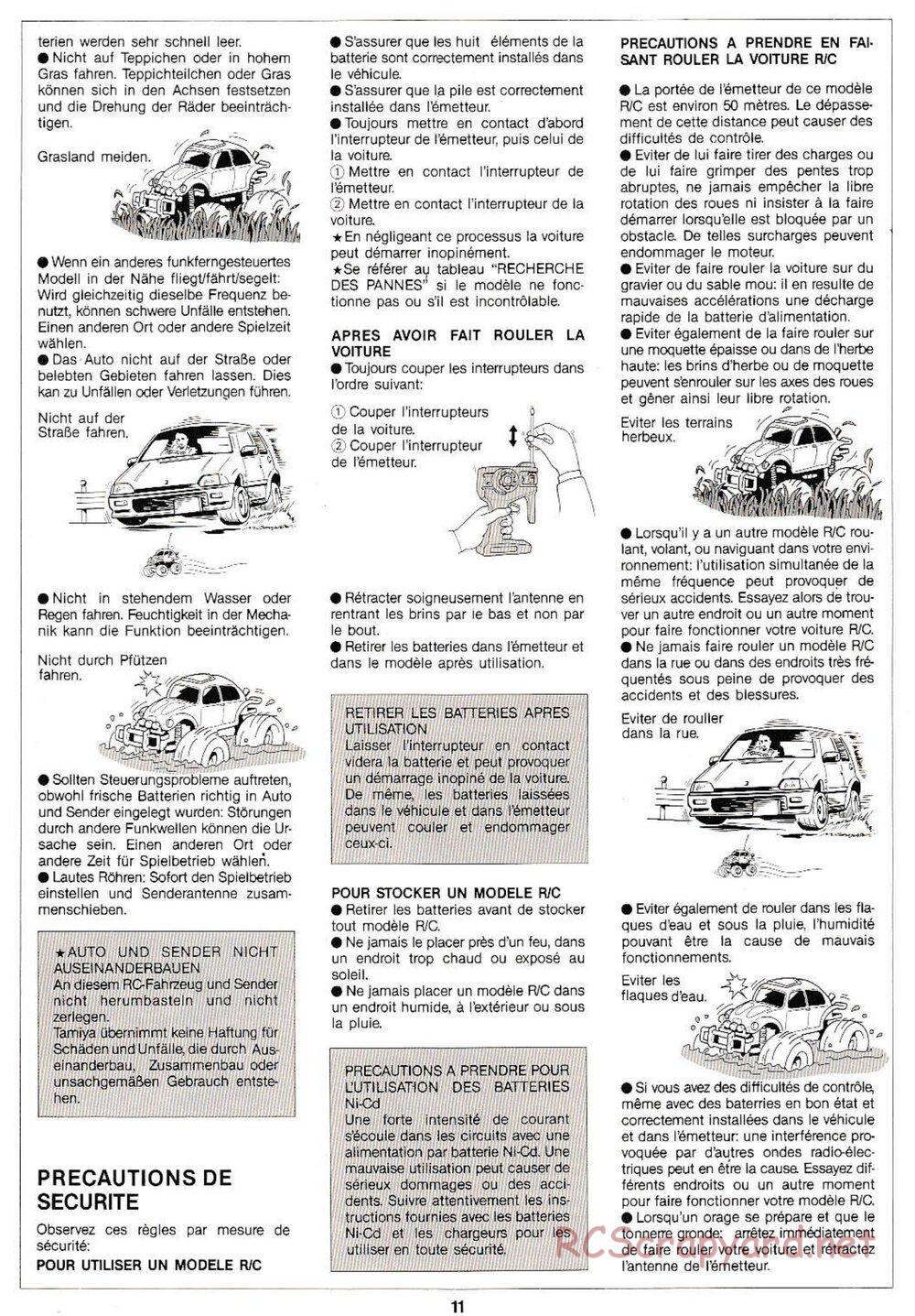 Tamiya - Monster Beetle QD Chassis - Manual - Page 11