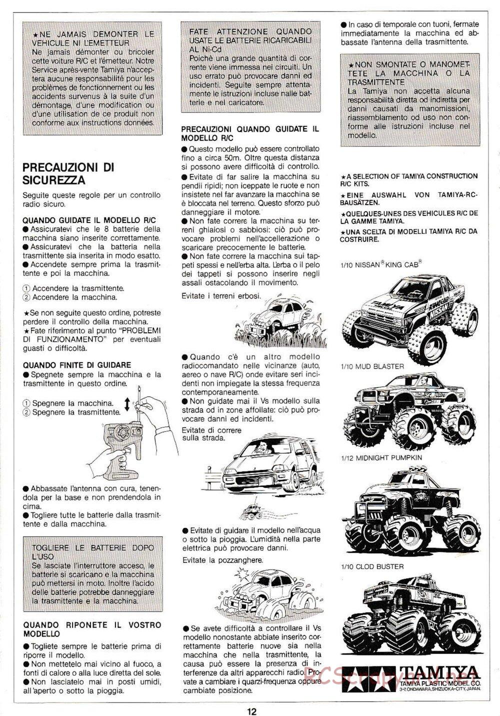 Tamiya - Monster Beetle QD Chassis - Manual - Page 12