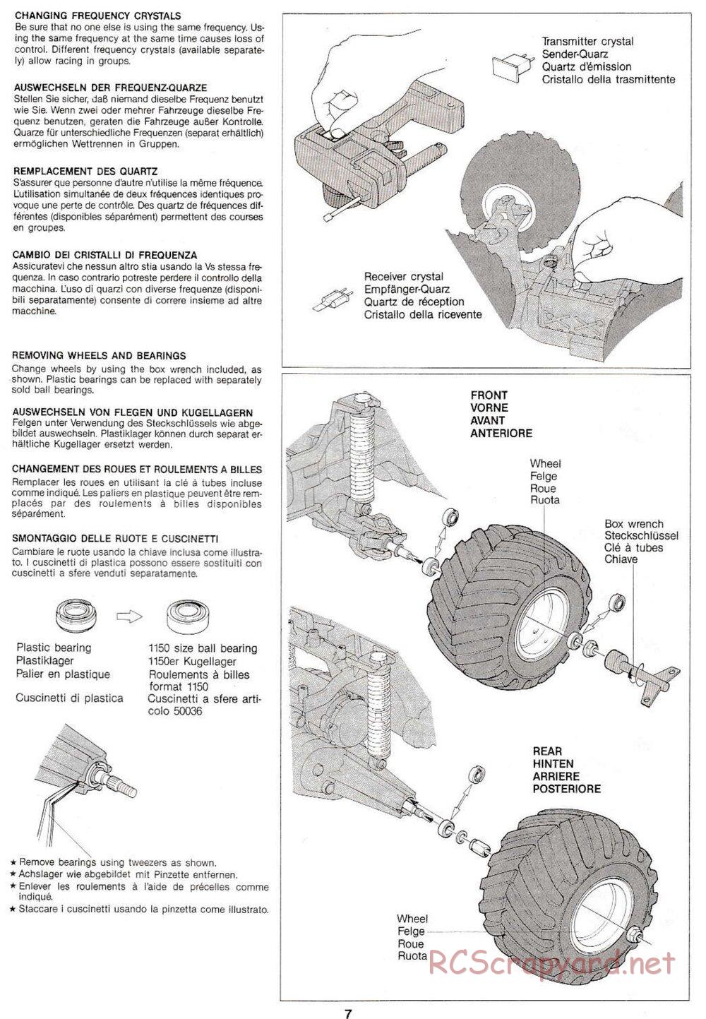 Tamiya - Clod Buster QD Chassis - Manual - Page 7
