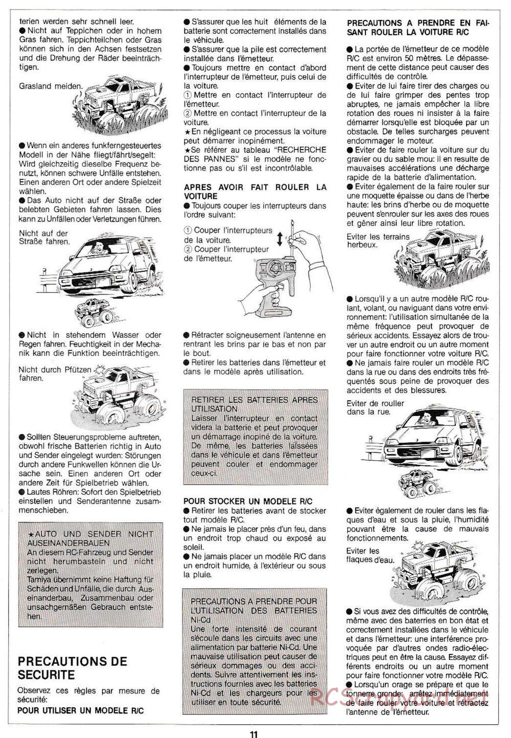 Tamiya - Clod Buster QD Chassis - Manual - Page 11