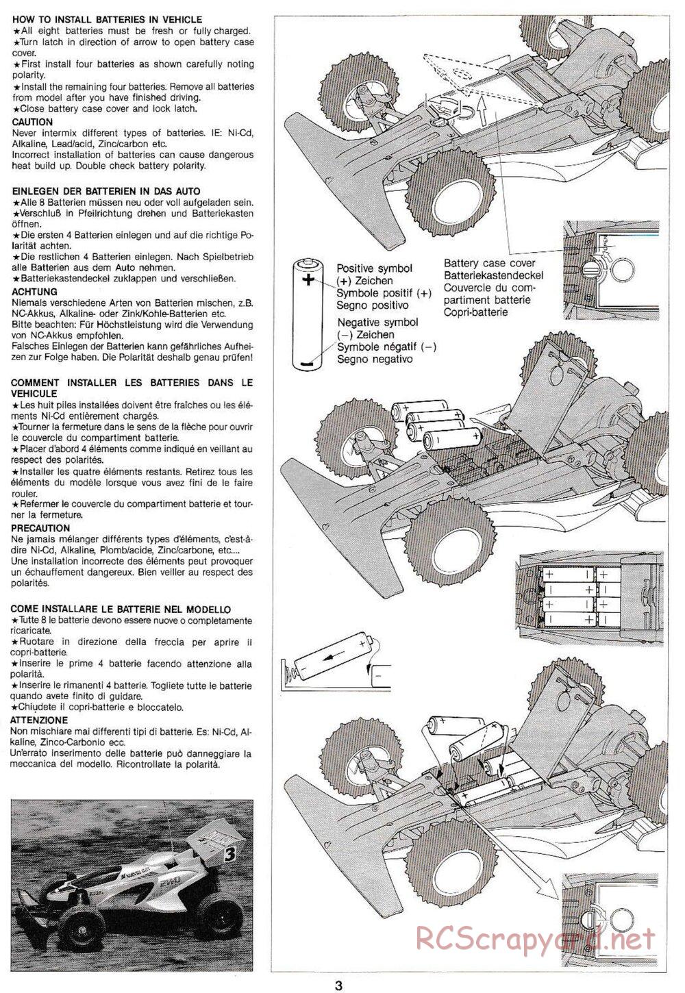 Tamiya - Manta Ray QD Chassis - Manual - Page 3