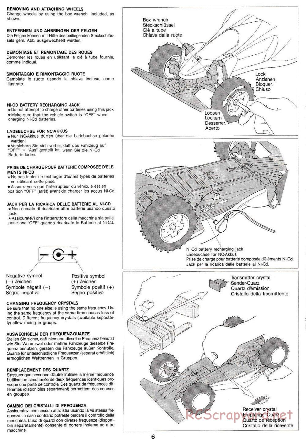 Tamiya - Manta Ray QD Chassis - Manual - Page 6