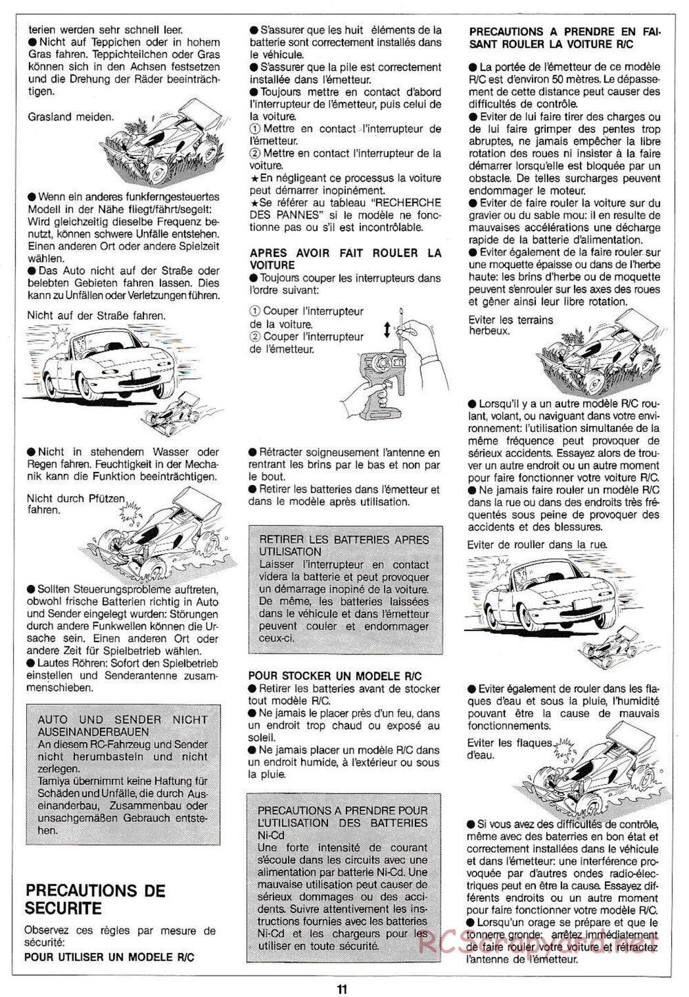 Tamiya - Manta Ray QD Chassis - Manual - Page 11