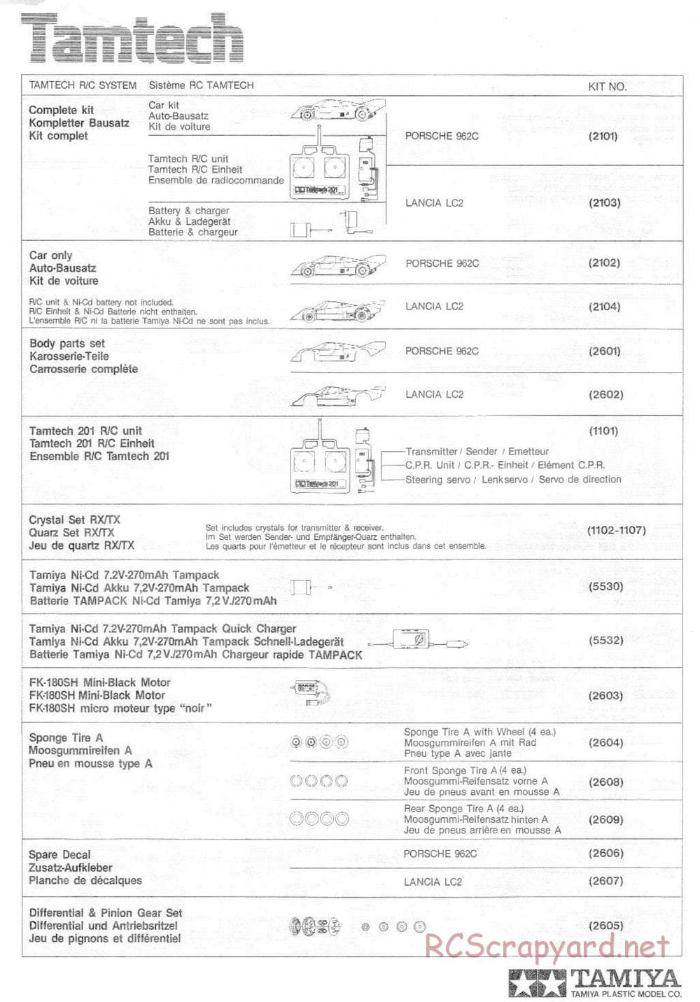 Tamiya - Tamtech - Porsche 962C Chassis - Manual - Page 18