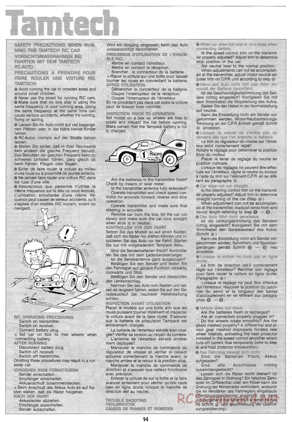 Tamiya - Tamtech - Lancia LC2 Chassis - Manual - Page 14