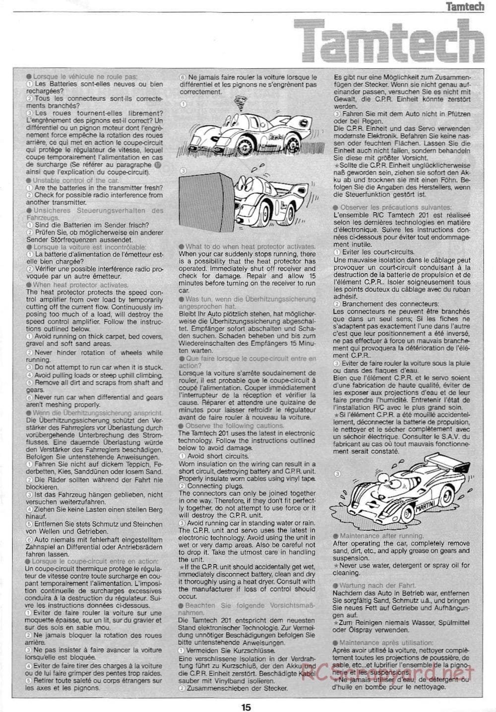 Tamiya - Tamtech - Lancia LC2 Chassis - Manual - Page 15