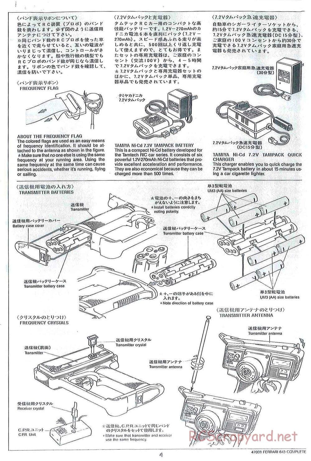 Tamiya - Tamtech - Ferrari 643 Chassis - Manual - Page 4