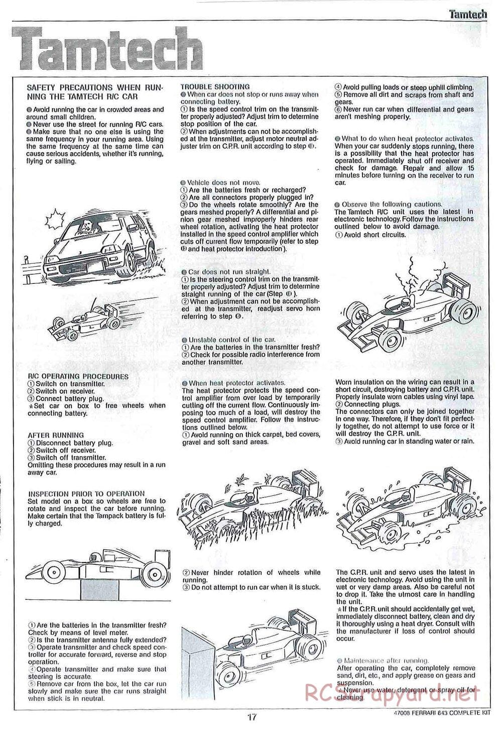 Tamiya - Tamtech - Ferrari 643 Chassis - Manual - Page 17