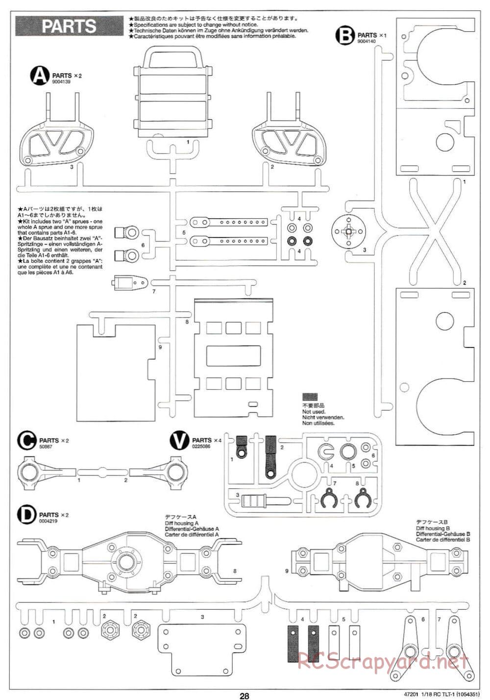 Tamiya - Rock Buster - TLT-1 Chassis - Manual - Page 28