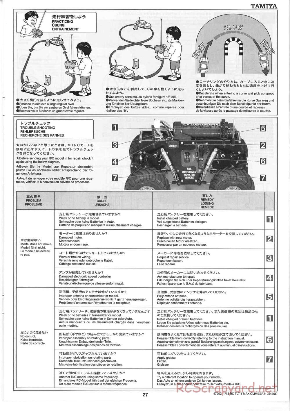 Tamiya - Max Climber - TLT-1 Chassis - Manual - Page 27