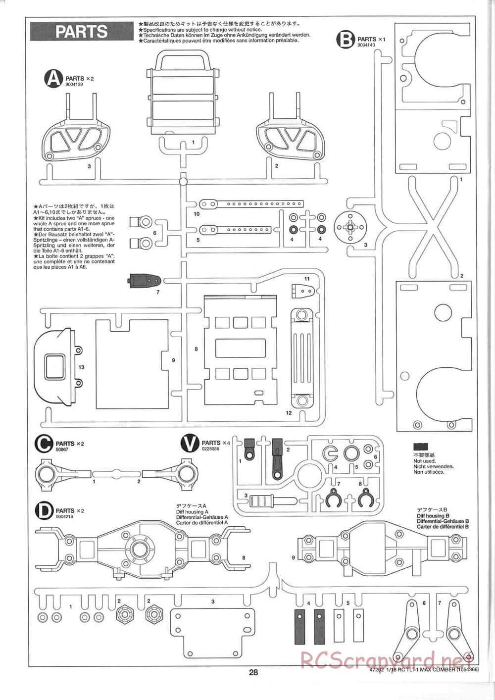 Tamiya - Max Climber - TLT-1 Chassis - Manual - Page 28