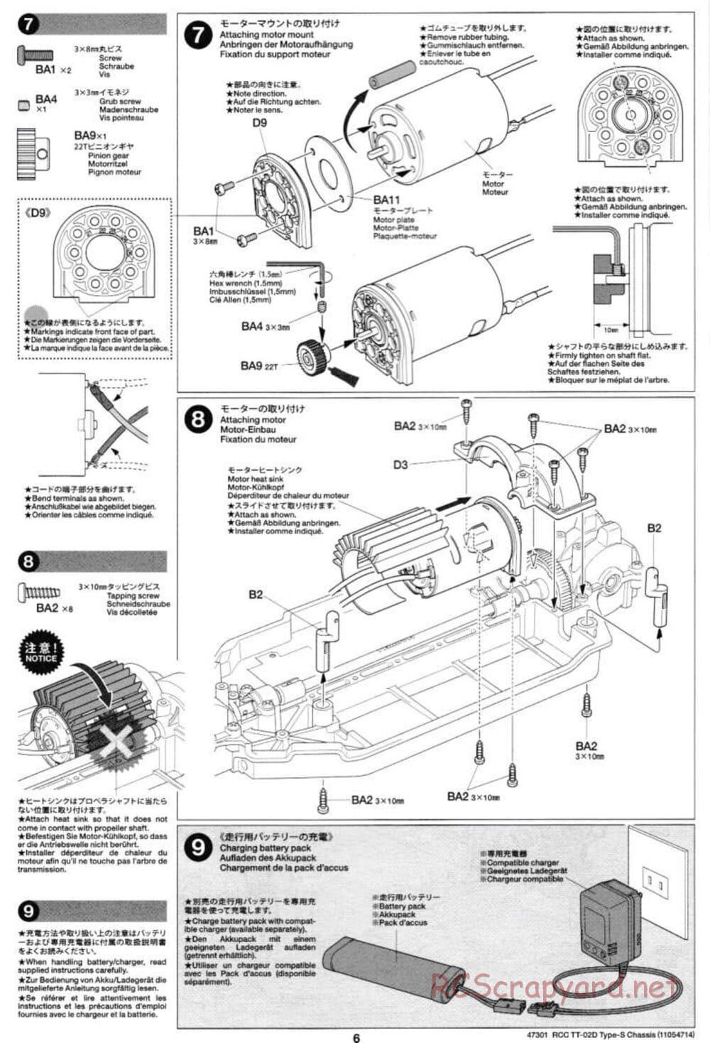 Tamiya - TT-02D Type-S Chassis - Manual - Page 6