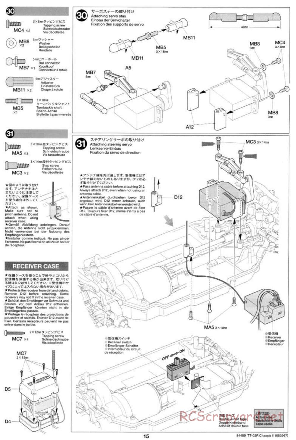 Tamiya - TT-02R Chassis - Manual - Page 15