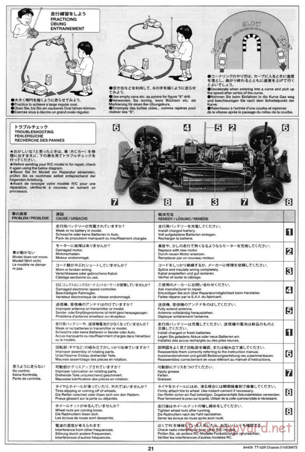 Tamiya - TT-02R Chassis - Manual - Page 21