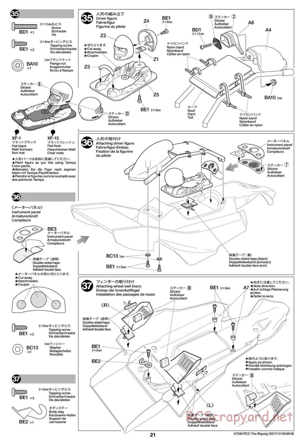 Tamiya - The Bigwig 2017 Chassis - Manual - Page 21