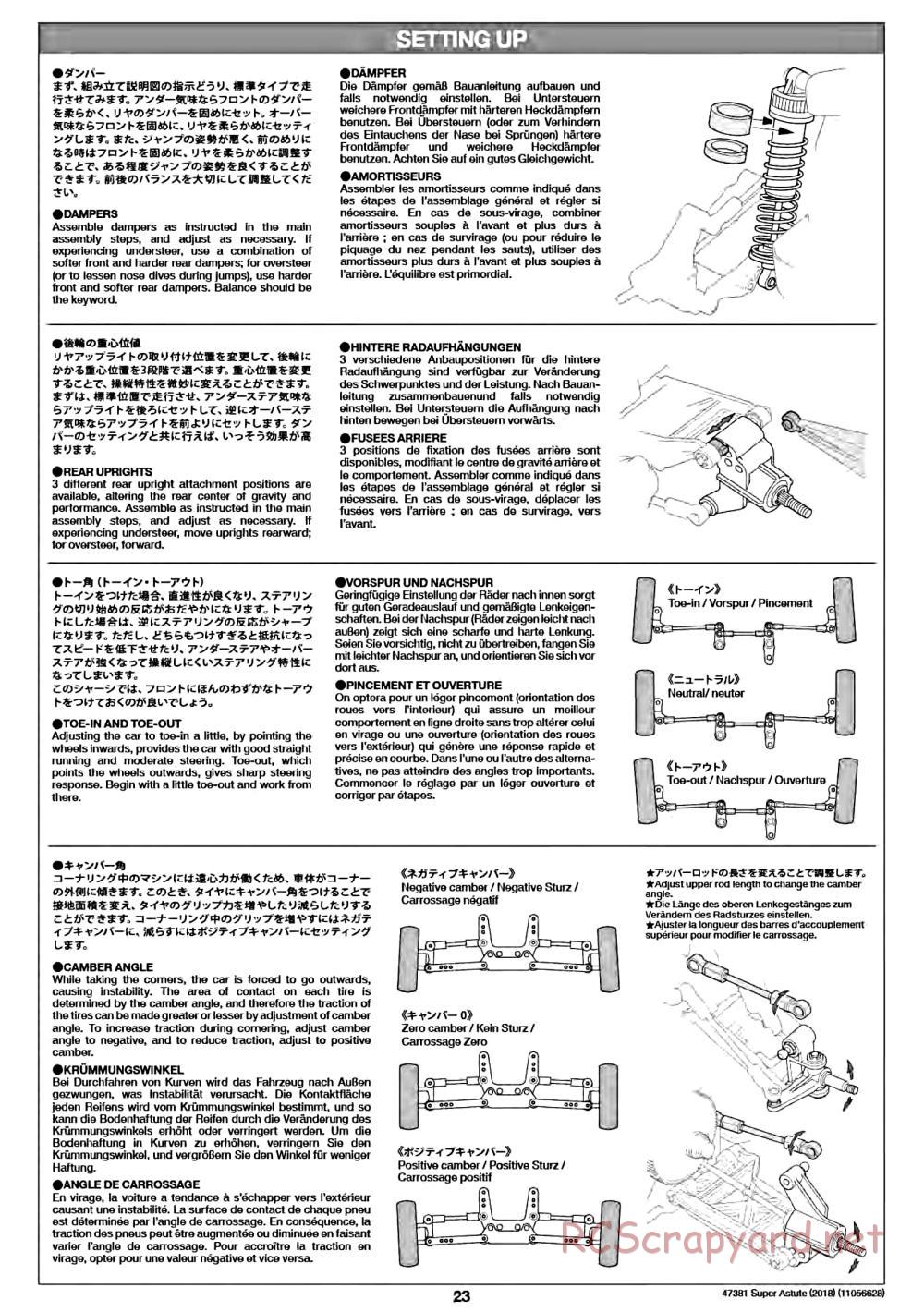 Tamiya - Super Astute (2018) Chassis - Manual - Page 23