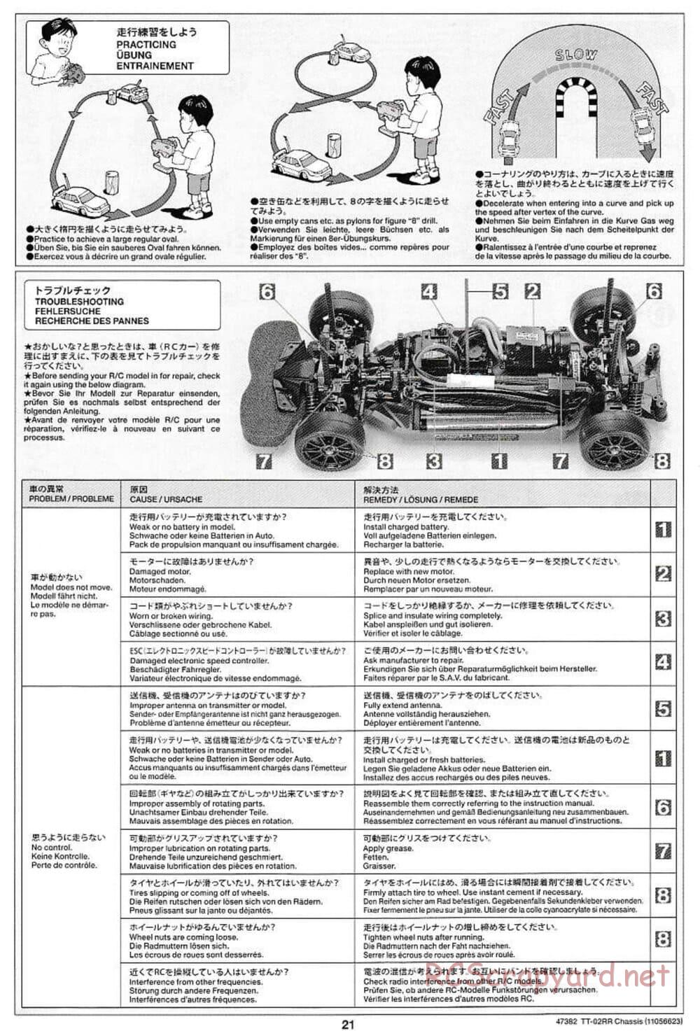 Tamiya - TT-02RR Chassis - Manual - Page 21