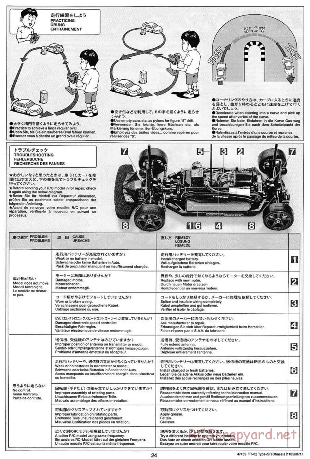Tamiya - TT-02 Type-SR Chassis - Manual - Page 24