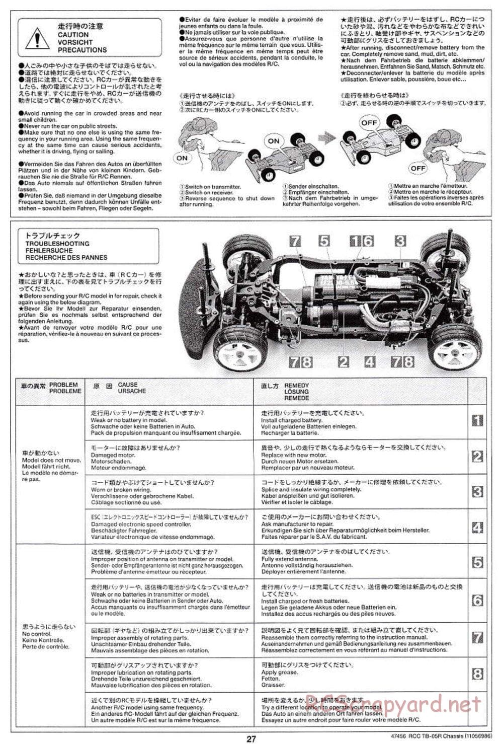 Tamiya - TB-05R Chassis - Manual - Page 27