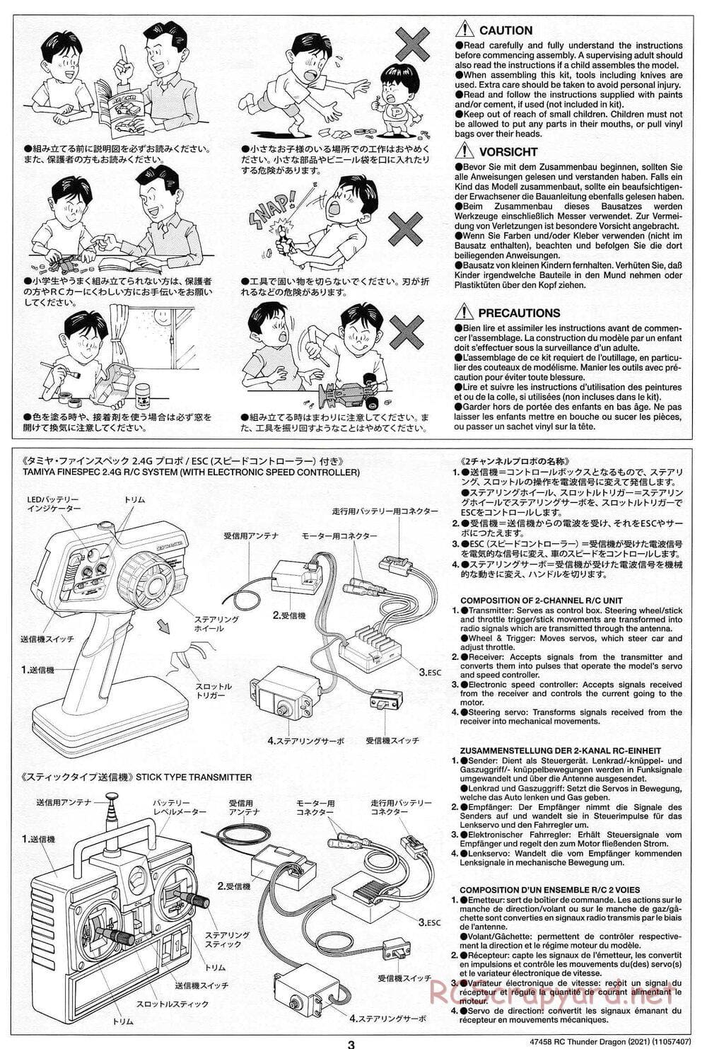 Tamiya - Thunder Dragon (2021) Chassis - Manual - Page 3