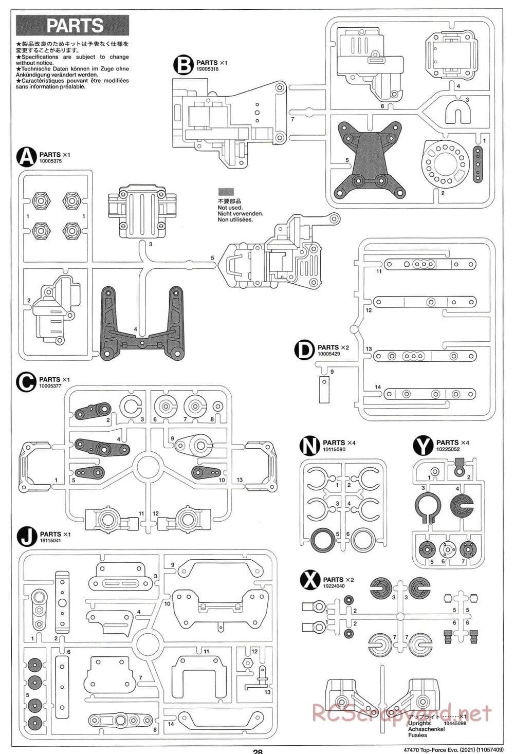 Tamiya - Top Force Evo 2021 - DF-01 Chassis - Manual - Page 28