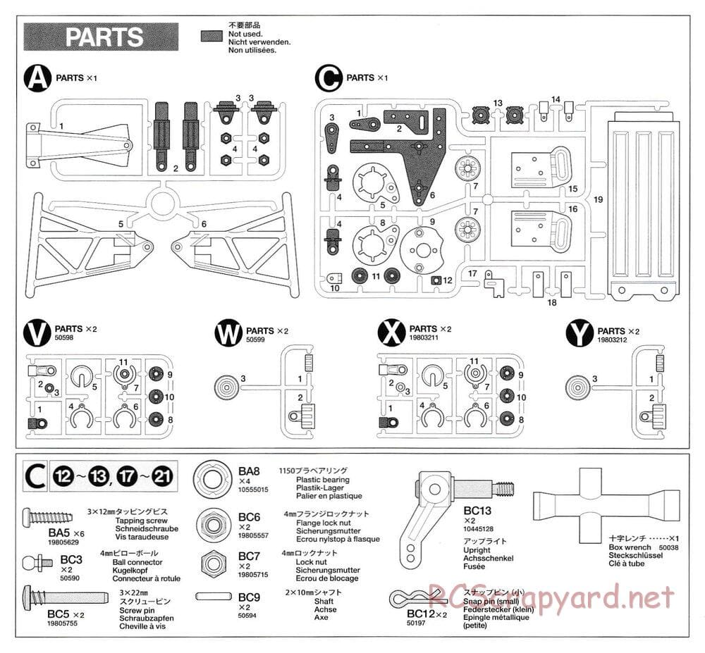 Tamiya - The Grasshopper II Black Edition Chassis - Manual - Page 5