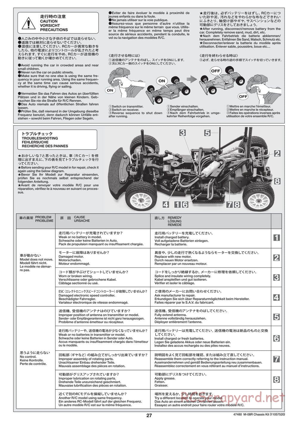 Tamiya - M-08R Chassis - Manual - Page 27