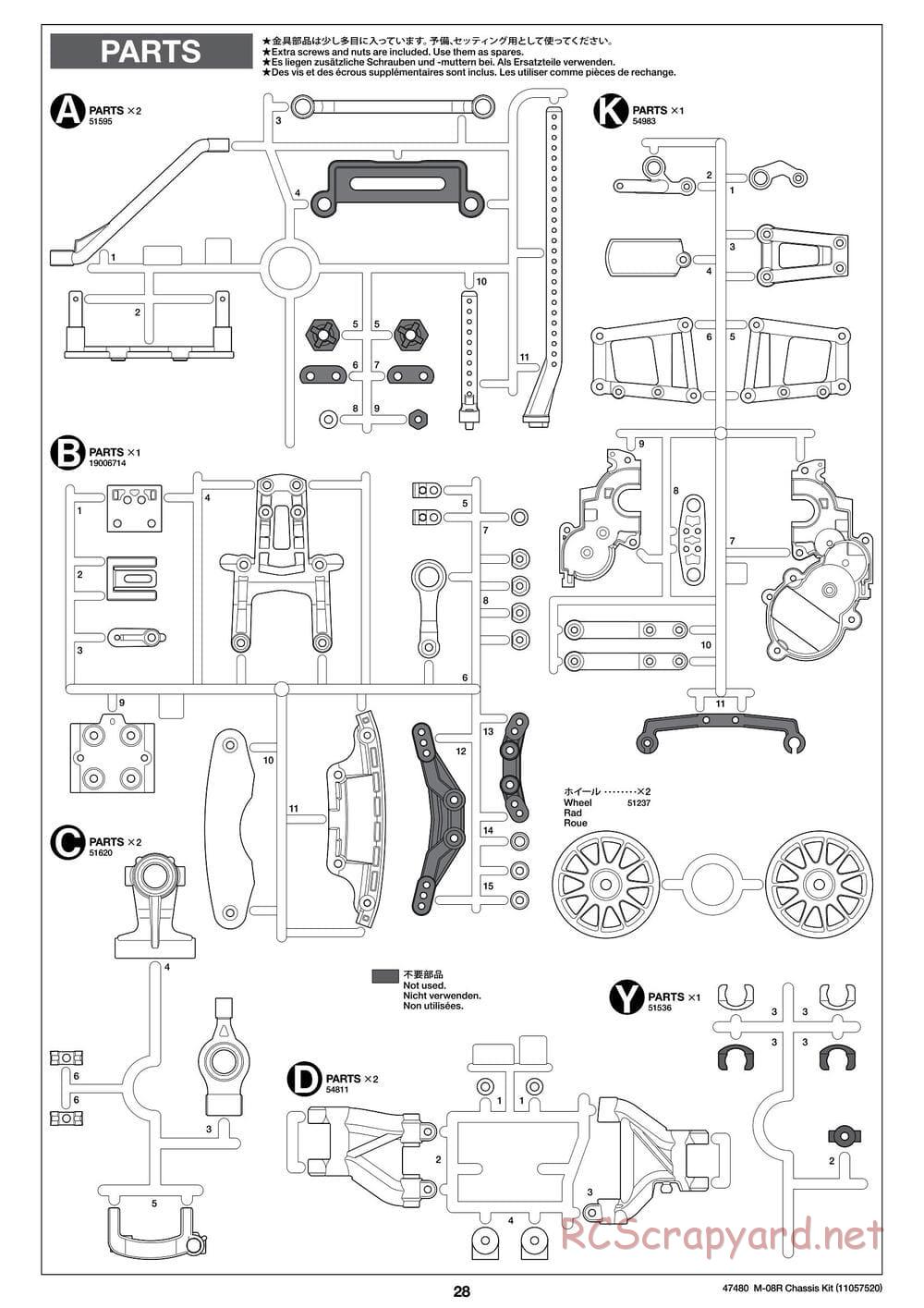 Tamiya - M-08R Chassis - Manual - Page 28