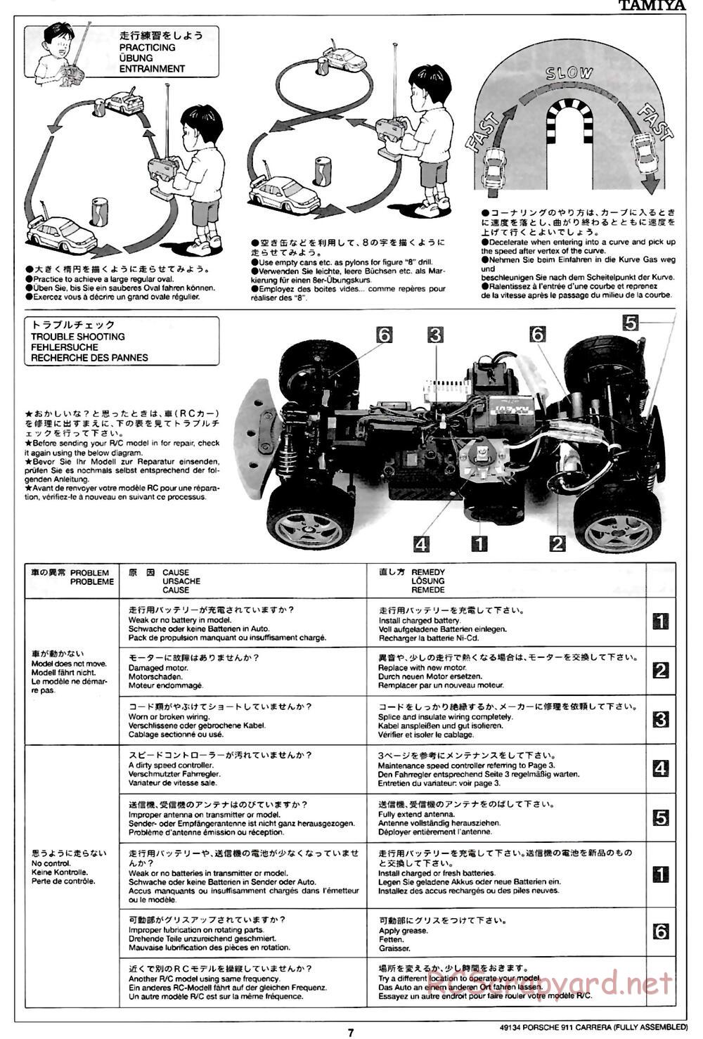 Tamiya - Porsche 911 Carrera - M-04L - Manual - Page 7