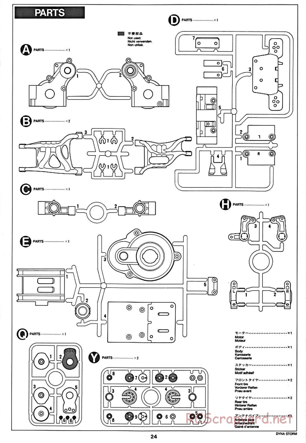 Tamiya - Dyna Storm Chassis - Manual - Page 24