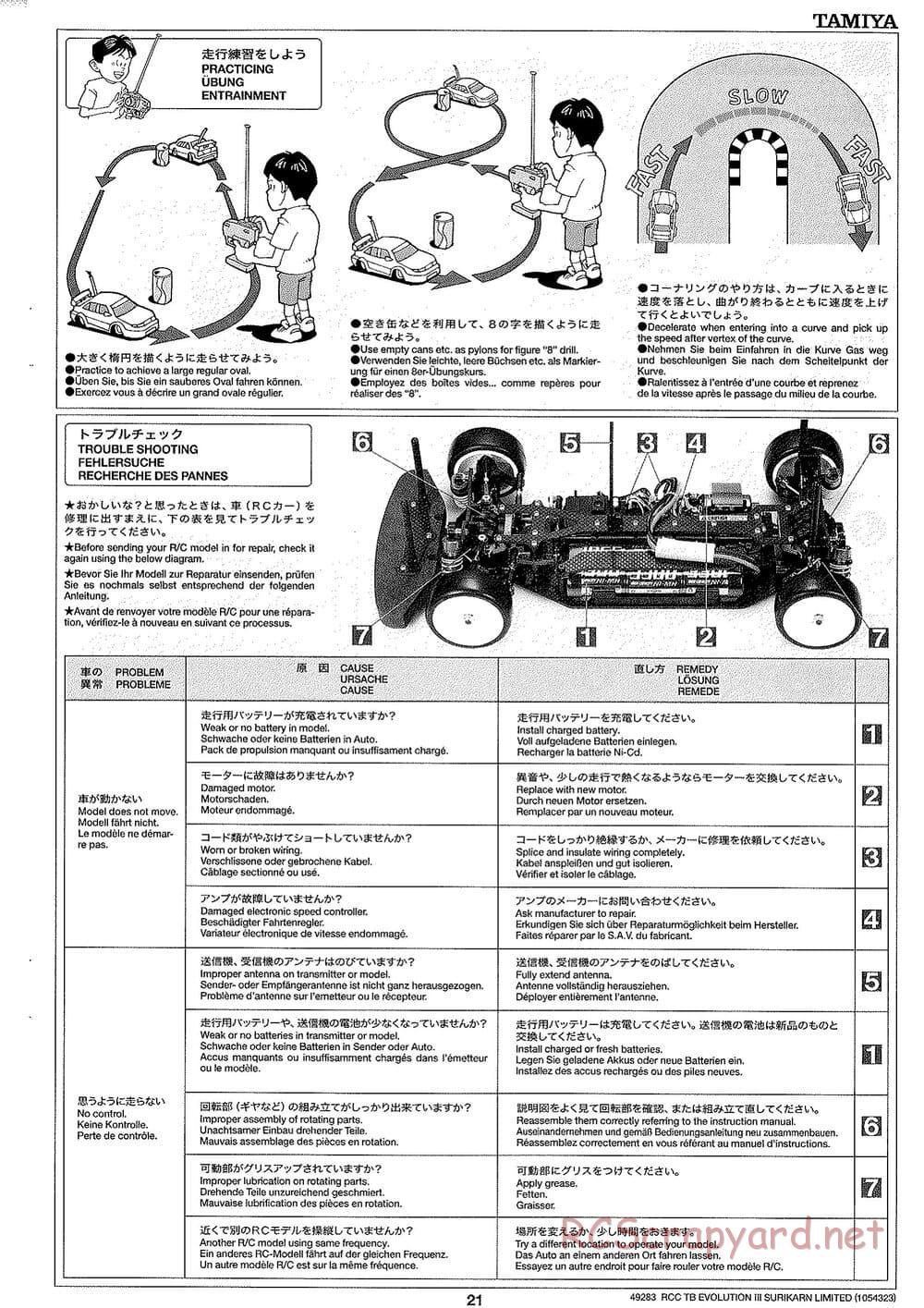 Tamiya - TB Evolution III Surikarn Limited Chassis - Manual - Page 21