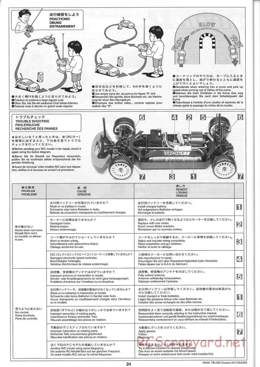 Tamiya - TB-02R Chassis - Manual - Page 24
