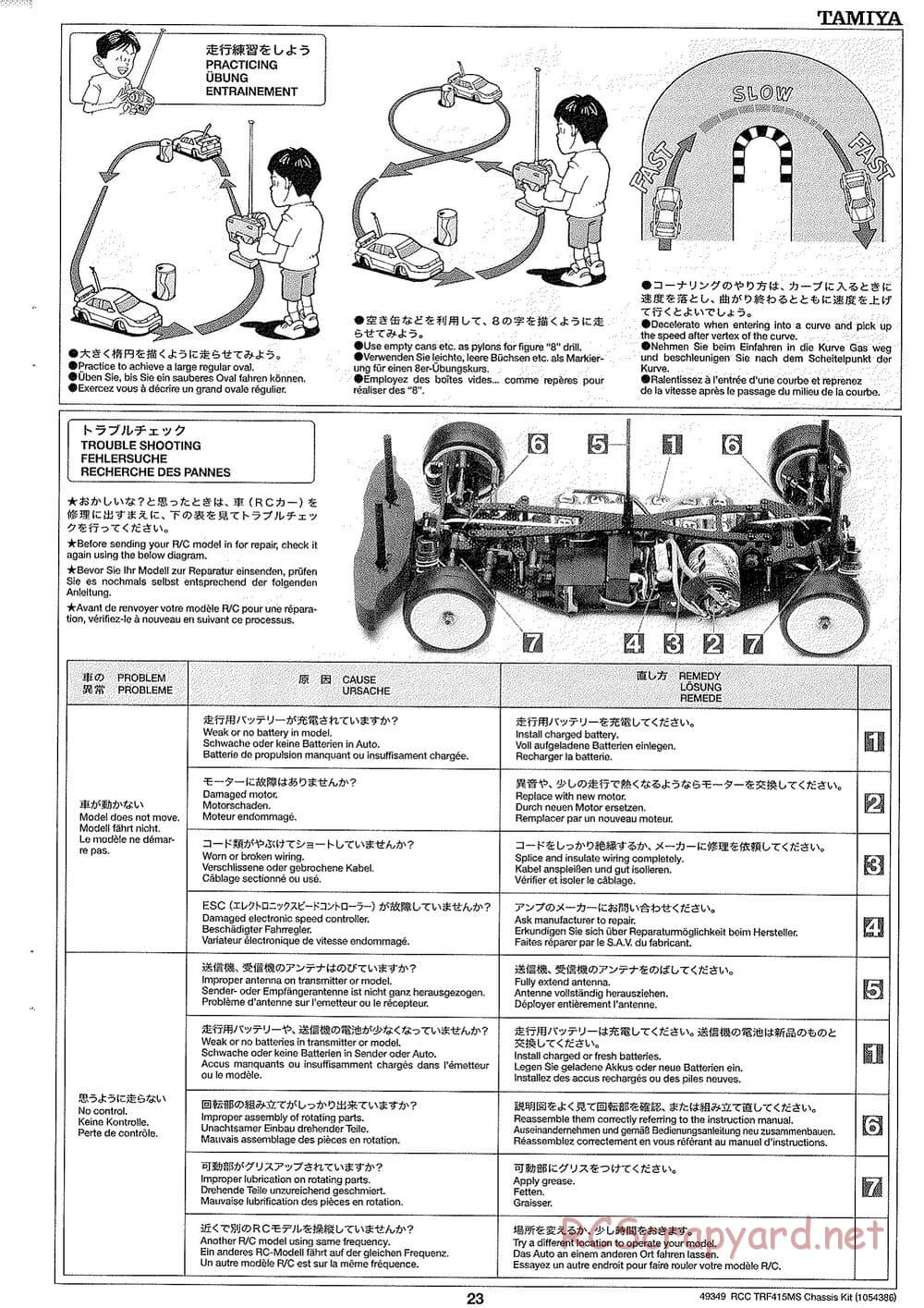 Tamiya - TRF415-MS Chassis - Manual - Page 23