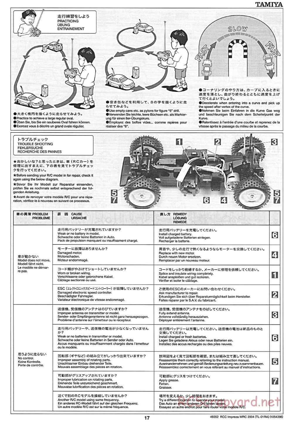 Tamiya - Subaru Impreza WRC 2004 Chassis - Manual - Page 17