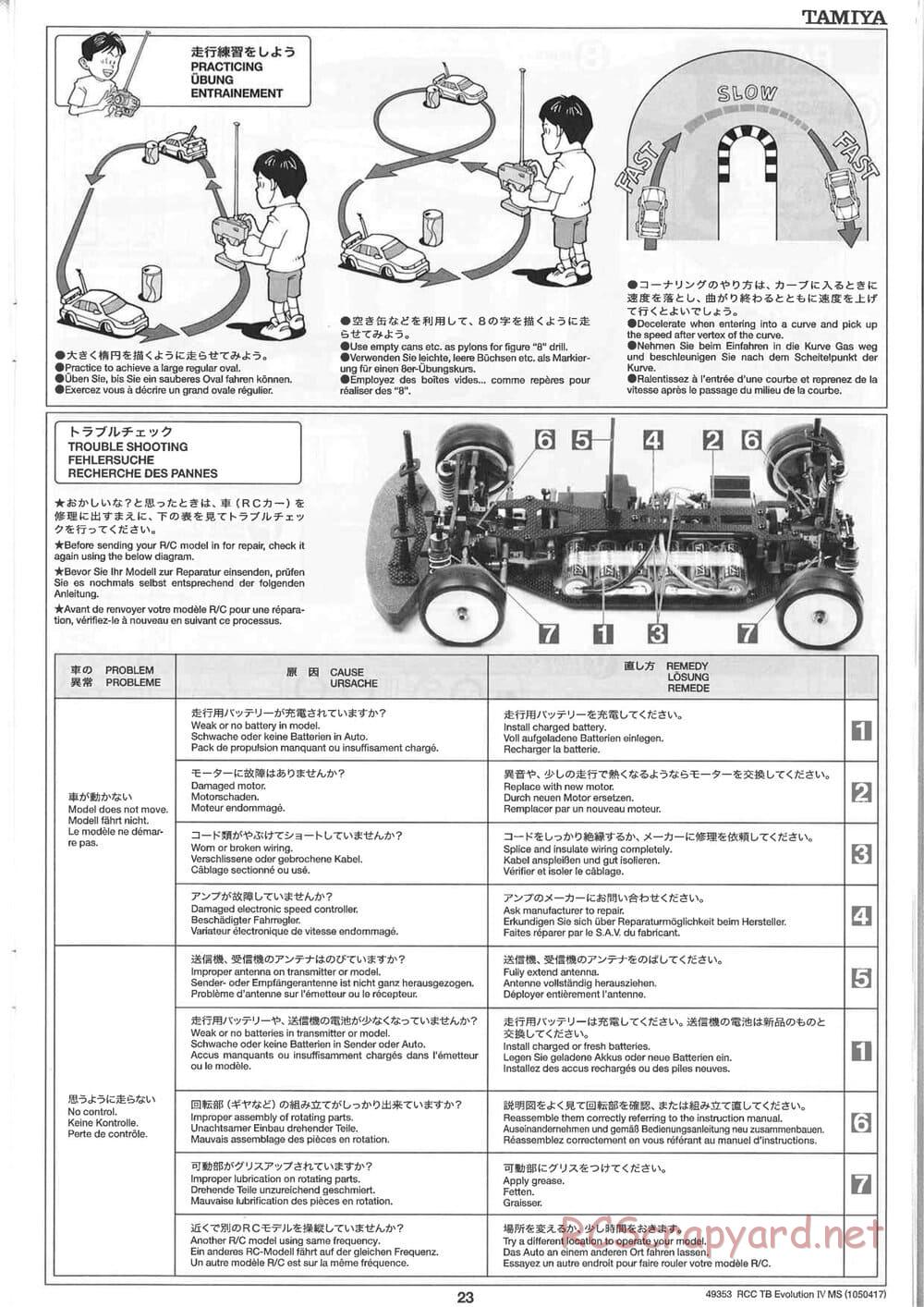 Tamiya - TB Evolution IV MS Chassis - Manual - Page 23