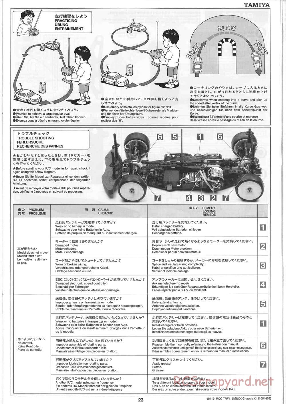 Tamiya - TRF415-MSXX Chassis - Manual - Page 23